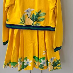 Girls' Yellow Lemon Print Sweatshirt - Brand Unknown